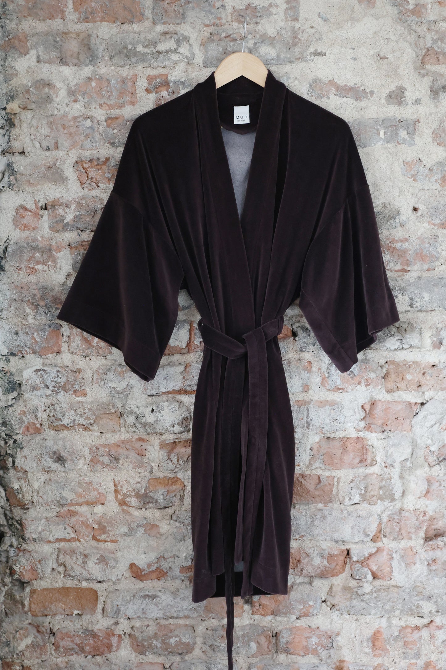 KIMONO CHOCO cotton velvet